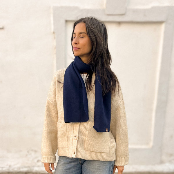B-Ware Kuschel Schal Classic navy