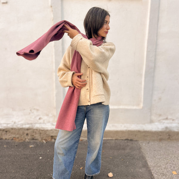 Kuschel Schal (2 Größen) altrosa