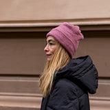 Loopeanie 2in1 Mütze & Schlauchschal | Bio-Baumwolle altrosa