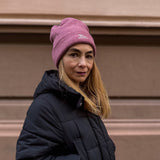 Loopeanie 2in1 Mütze & Schlauchschal | Bio-Baumwolle altrosa