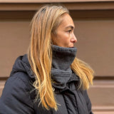 Loopeanie 2in1 Mütze & Schlauchschal | Bio-Baumwolle anthrazit