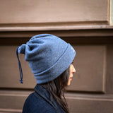 Loopeanie 2in1 Mütze & Schlauchschal | Bio-Baumwolle denim blue