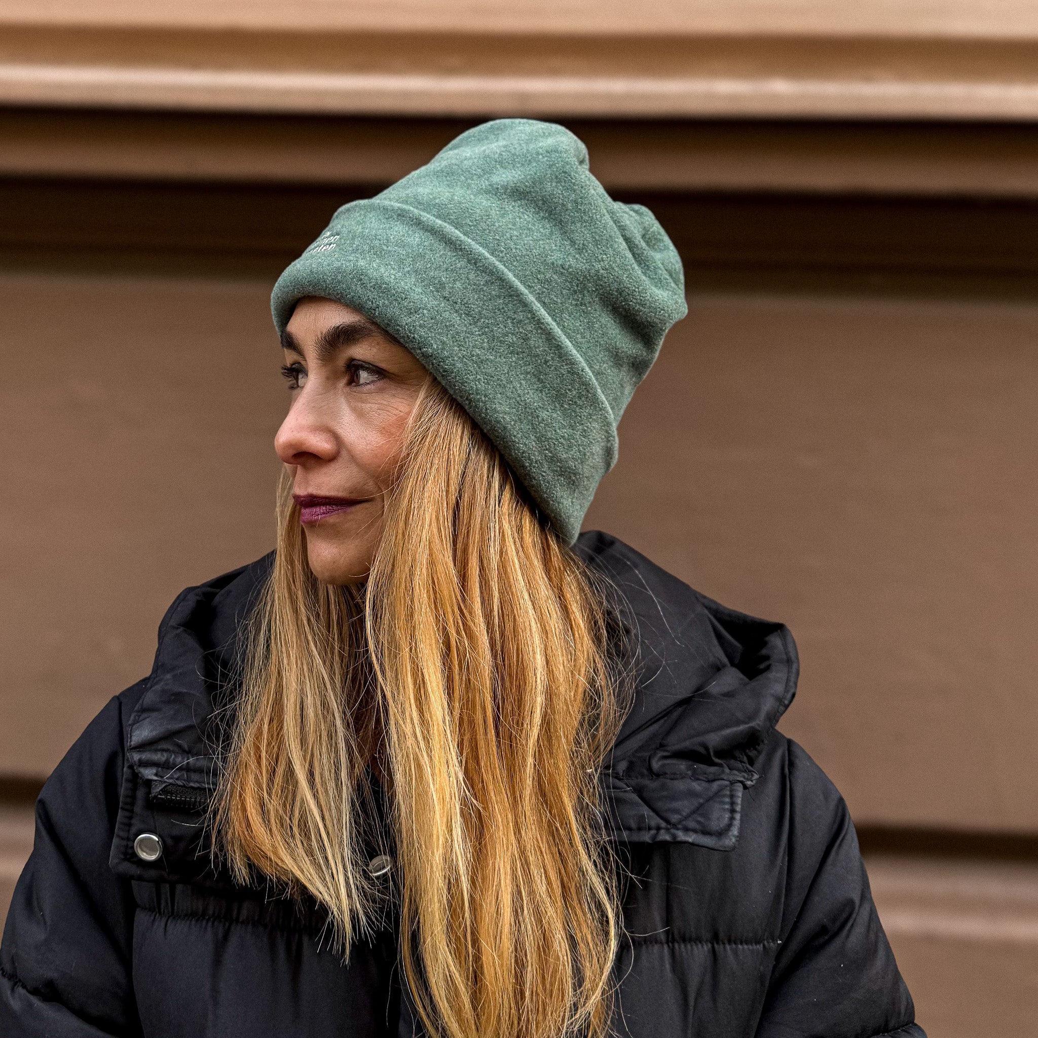 Loopeanie 2in1 Mütze & Schlauchschal | Bio-Baumwolle jade grün