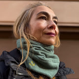 Loopeanie 2in1 Mütze & Schlauchschal | Bio-Baumwolle jade grün