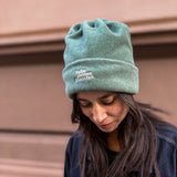 Loopeanie 2in1 Mütze & Schlauchschal | Bio-Baumwolle jade grün
