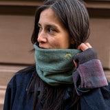 Loopeanie 2in1 Mütze & Schlauchschal | Bio-Baumwolle jade grün