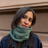 Loopeanie 2in1 Mütze & Schlauchschal | Bio-Baumwolle jade grün