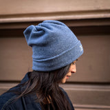 Loopeanie 2in1 Mütze & Schlauchschal | Bio-Baumwolle denim blue