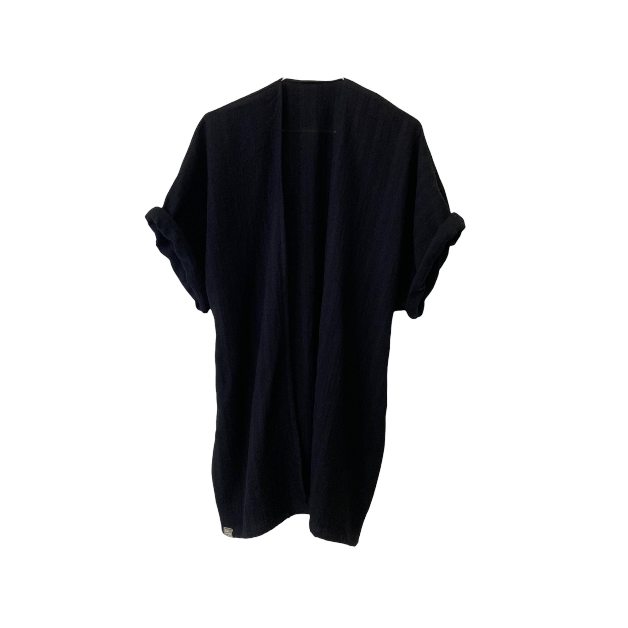 🌱 Organic Kimono Haori schwarz 🖤