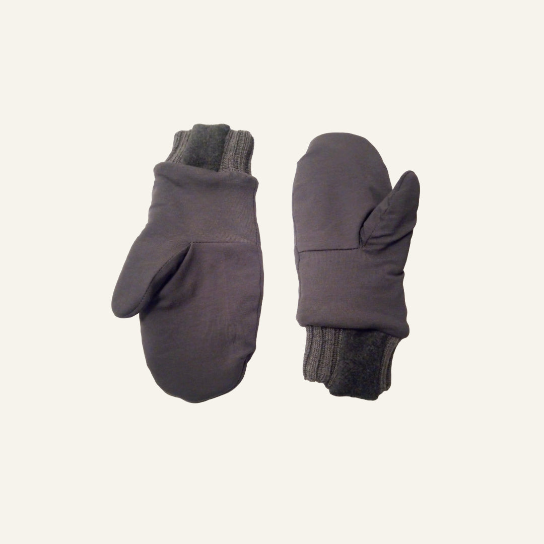 Wendehandschuhe Kuschelfleece grau