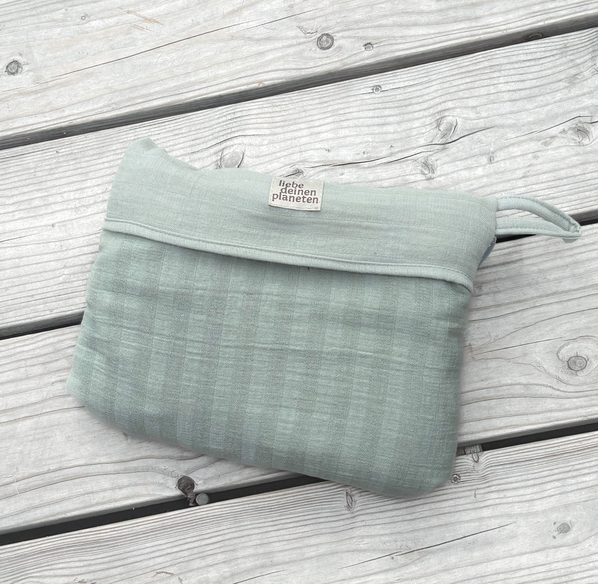 Bio Reisetuch mit Wendetasche (160x90 cm)
