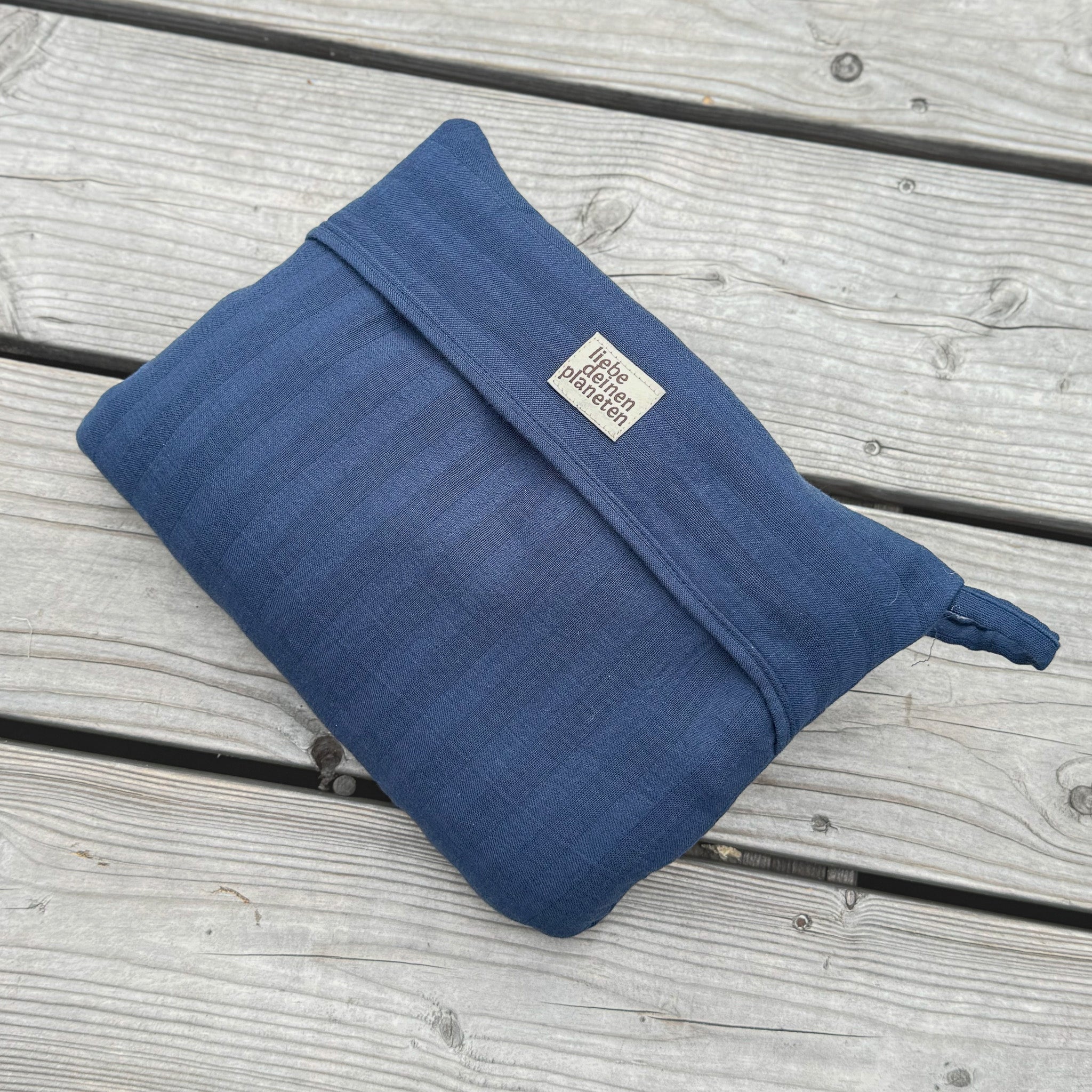 Bio Reisetuch mit Wendetasche (160x90 cm)