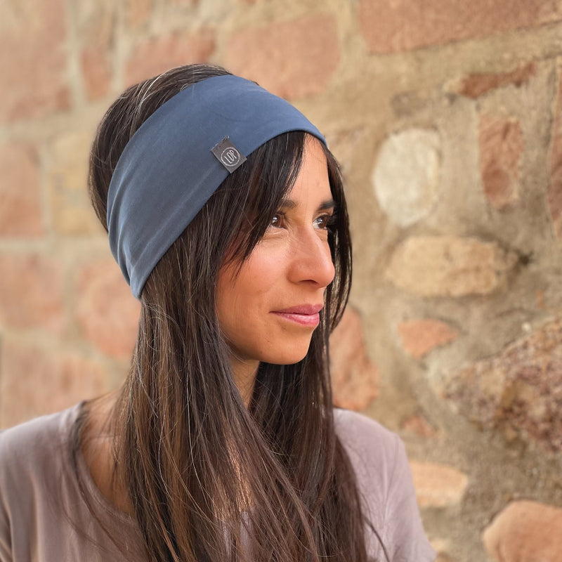 Sportstirnband Basic / smokey blue