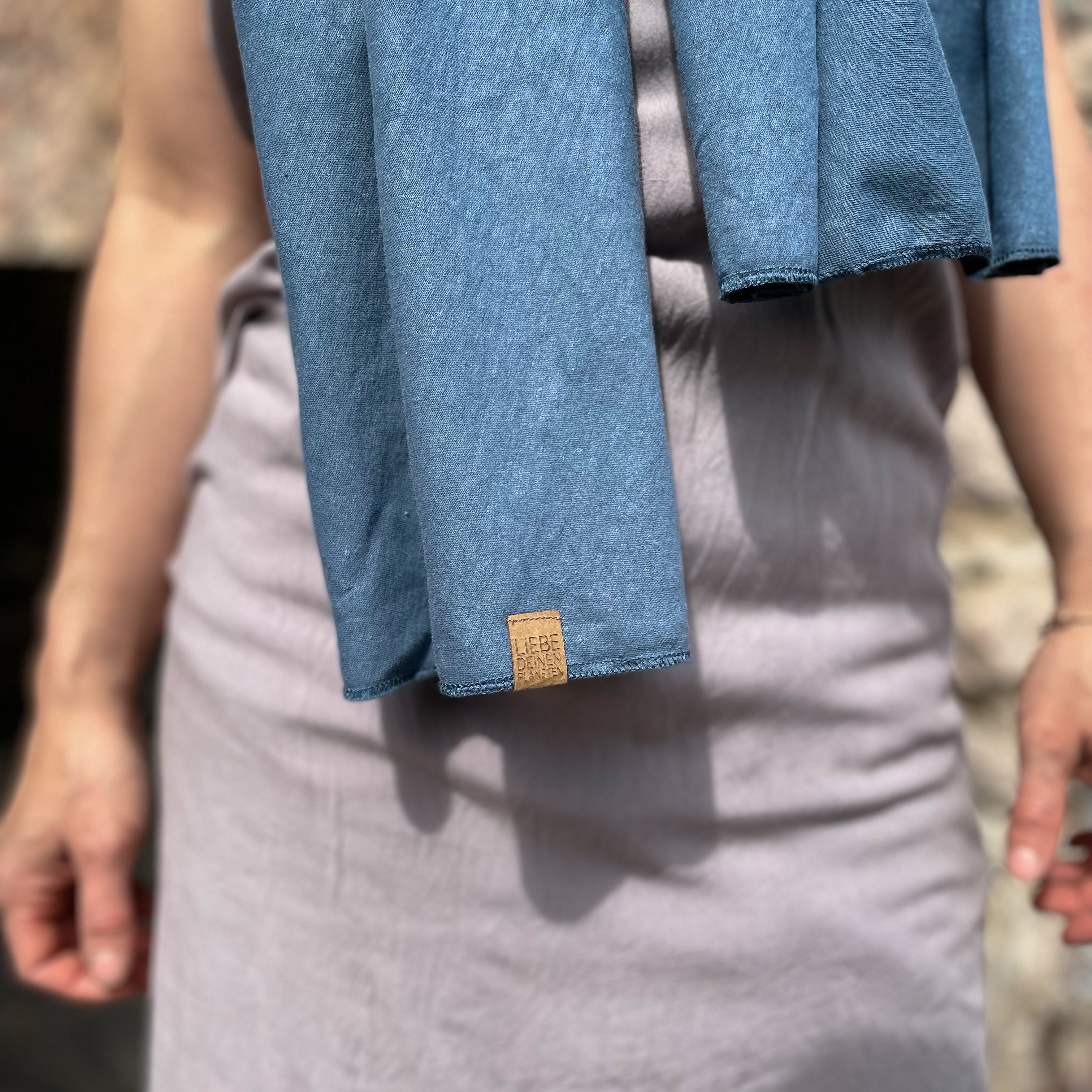 Schal Kilian I Hanfmix stone blue