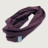 Breites Stirnband Basic aubergine